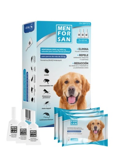 Menforsan 3Pipetas 2000Mg/400Mg >25Kg